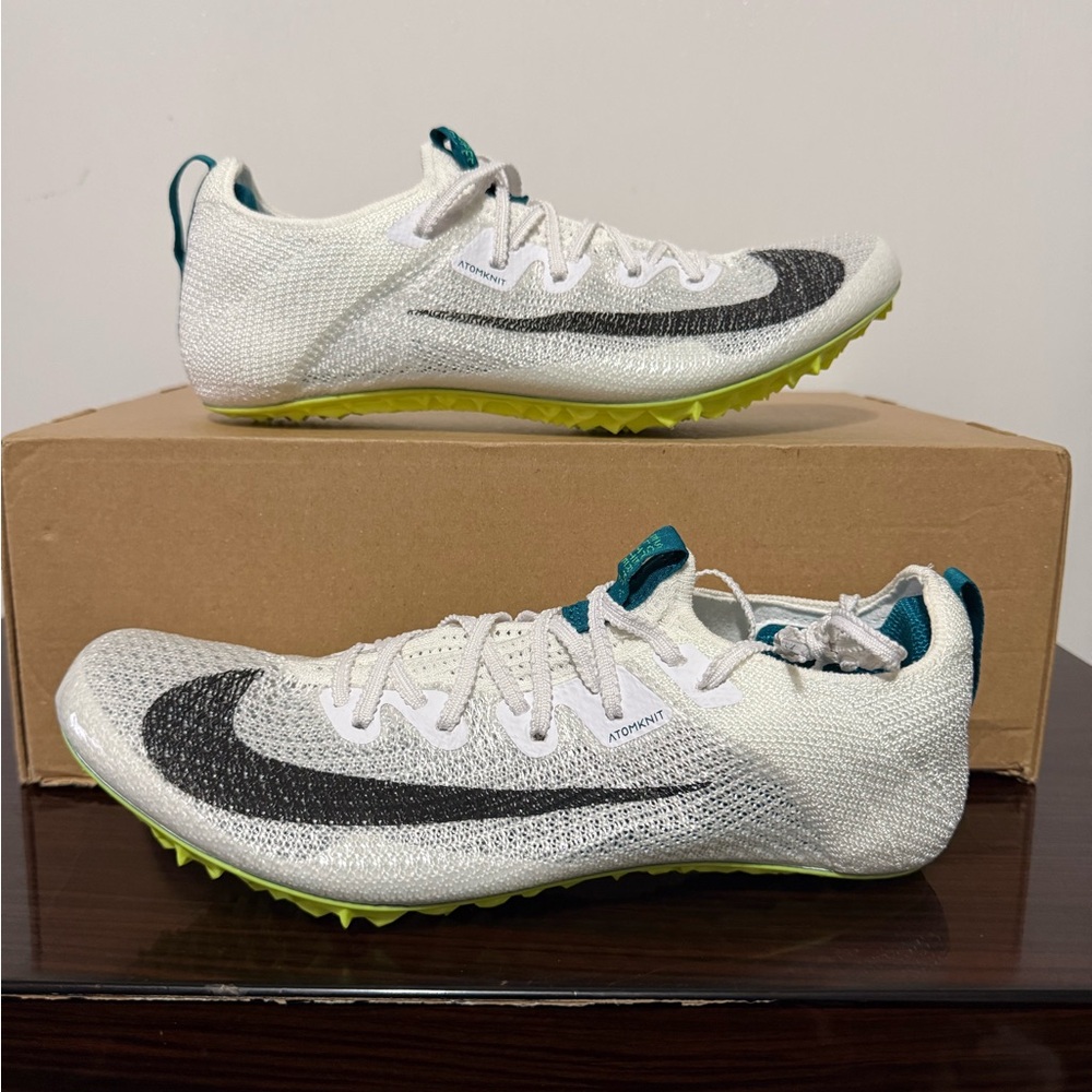 Nike Zoom Superfly Elite 2 White Green Track Spikes FZ9662-100 Men Sizes